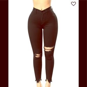 High waisted black jeans NWT